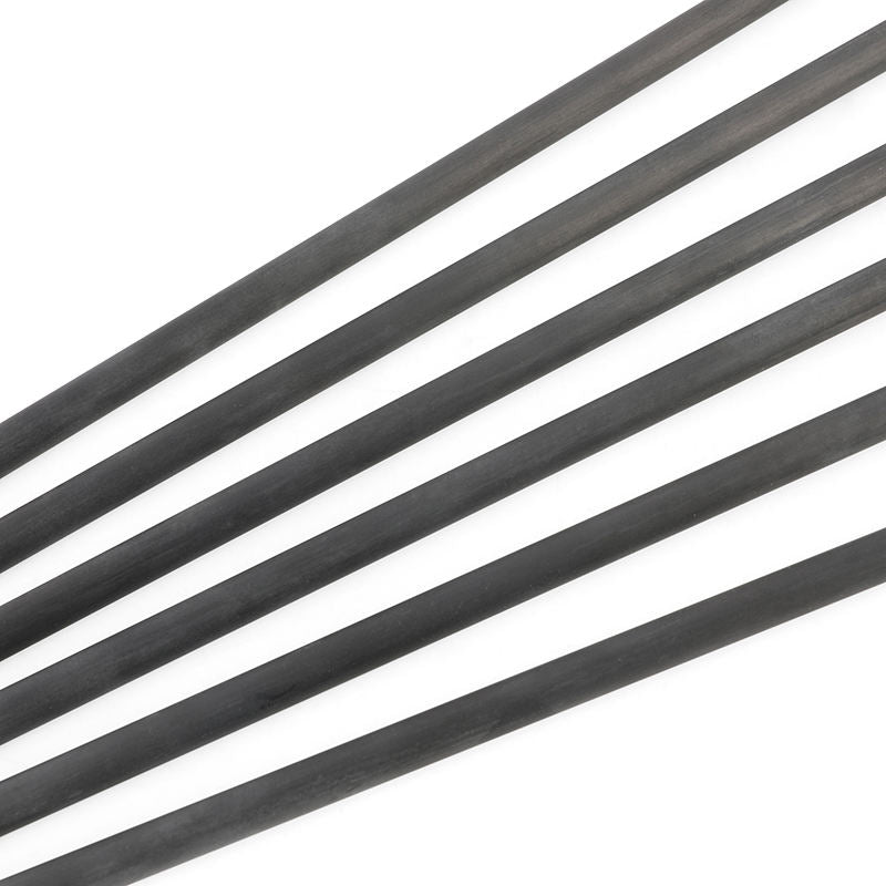 White Smoke Pure Carbon Arrows with 4 Inch Red Water Drop Vanes for Outdoor Archery MARKSMAN