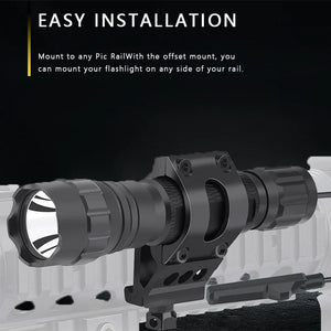 Black Quick Detach 25.4mm Aluminum Scope Mount – Universal Laser & Optic Holder (Black Finish) INDIAN SLINGSHOT