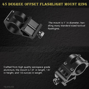 Dark Slate Gray Quick Detach 25.4mm Aluminum Scope Mount – Universal Laser & Optic Holder (Black Finish) INDIAN SLINGSHOT