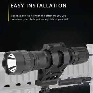 Black Quick Detach 25.4mm Aluminum Scope Mount – Universal Laser & Optic Holder (Black Finish) INDIAN SLINGSHOT