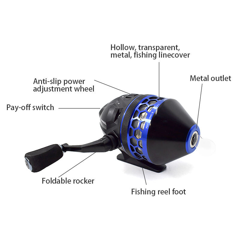 White Smoke RA25 High Performance Spincast Fishing Reel MARKSMAN