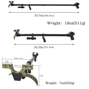 White Smoke RANGER ELITE Retractable Laser Slingshot with Telescopic Handle and High Elastic Band MARKSMAN