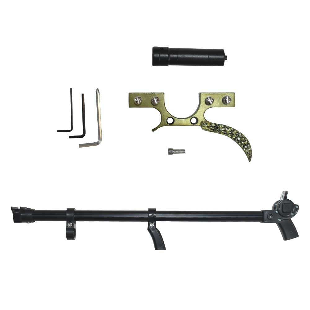 White Smoke RANGER ELITE Retractable Laser Slingshot with Telescopic Handle and High Elastic Band MARKSMAN
