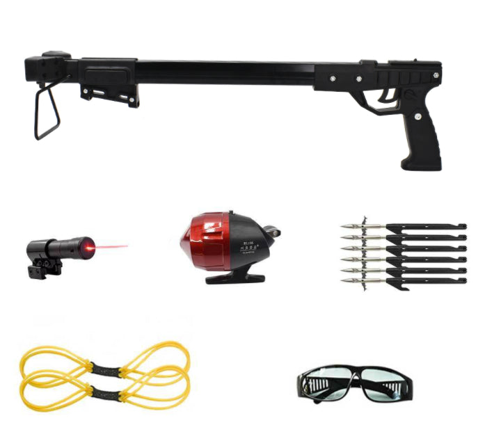 White Smoke RIVORA Long Rod Outdoor Fishing Set INDIAN SLINGSHOT