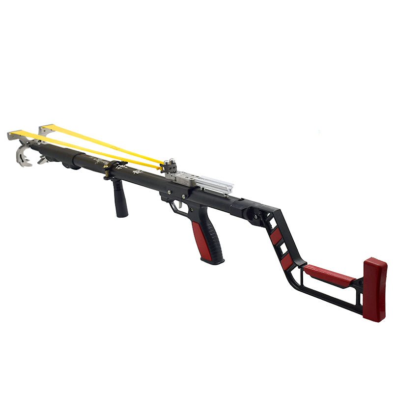 Wheat RS-X9 Telescopic Durable and powerful Fishing Slingshot with Laser Precision Target Slingshot Shooting Game and Fishing MARKSMAN