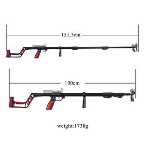 Light Gray RS-X9 Telescopic Durable and powerful Fishing Slingshot with Laser Precision Target Slingshot Shooting Game and Fishing MARKSMAN