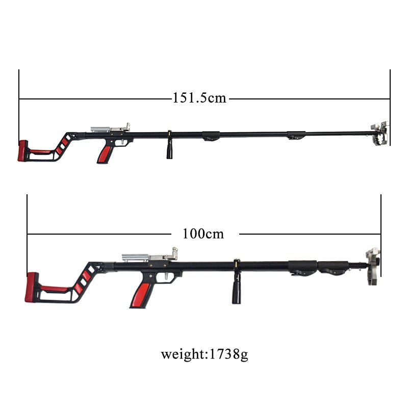 Light Gray RS-X9 Telescopic Durable and powerful Fishing Slingshot with Laser Precision Target Slingshot Shooting Game and Fishing MARKSMAN