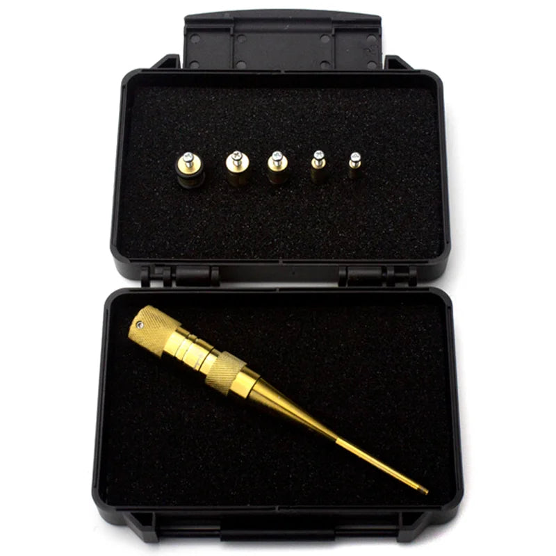 Black Rechargeable Universal Red Laser Sight – USB Charging, Brass Body, Compact Design INDIAN SLINGSHOT