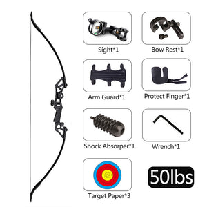 Pink 40-50 LBS Recurve Bow Archery Set INDIAN SLINGSHOT