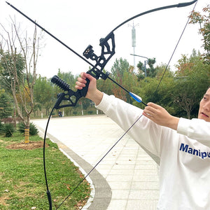 Light Gray 40-50 LBS Recurve Bow Archery Set INDIAN SLINGSHOT