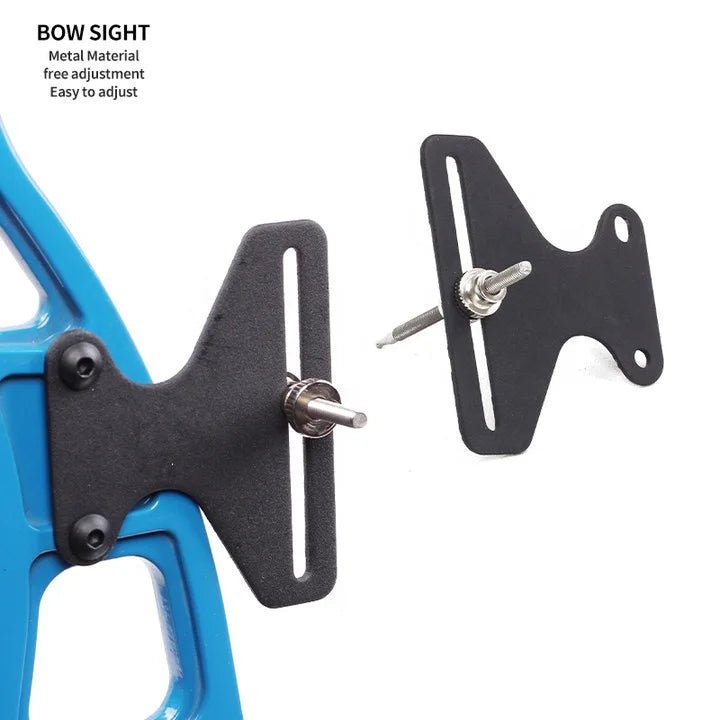 Dark Slate Gray SPG Recurve Bow Sight – Single Pin Metal Takedown Archery Accessory SPG