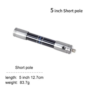 Gray SPG Recurve Bow Stabilizer Set – Carbon Fiber Balance Bar, Side Rods, Extender &amp; V Bar SPG