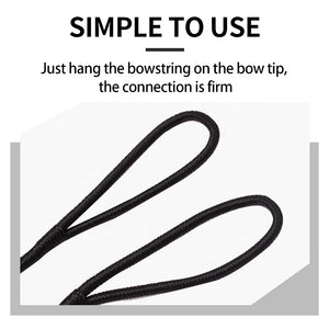 Black SPG Recurve Bow String – 48 to 70 Inch Replacement Archery String SPG