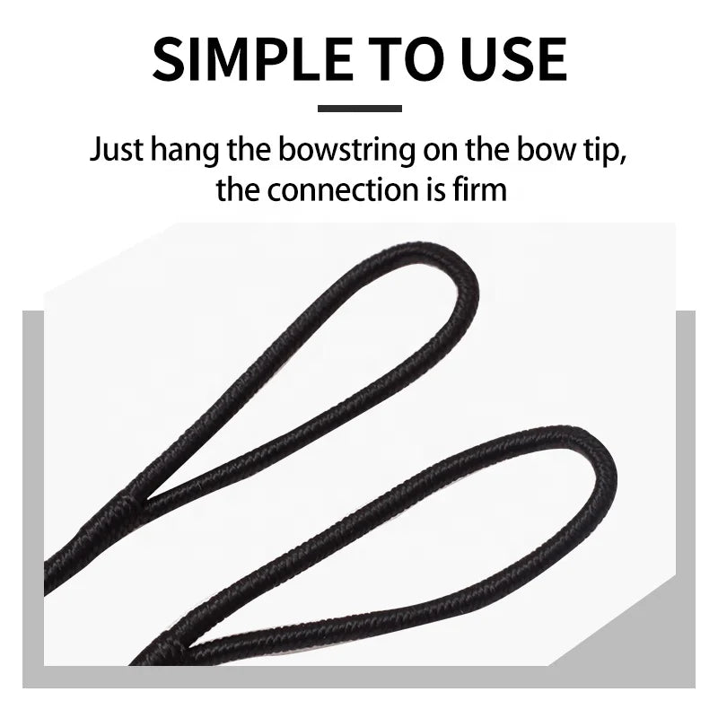 Black SPG Recurve Bow String – 48 to 70 Inch Replacement Archery String SPG