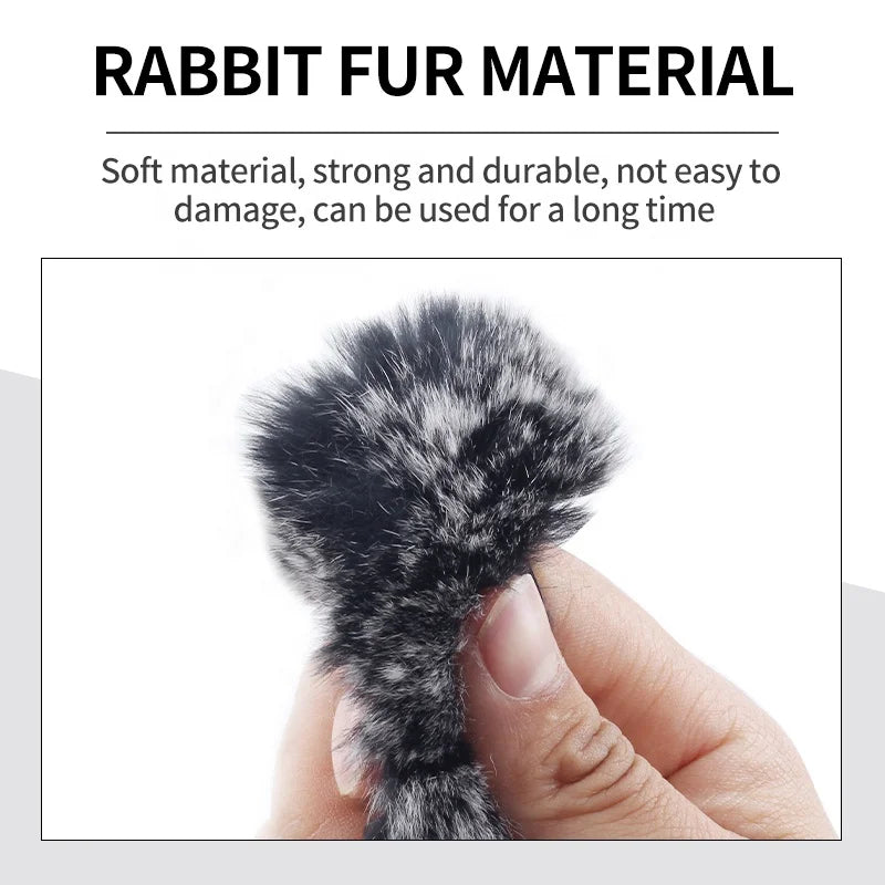 Dark Slate Gray SPG Recurve Bowstring Stabilizer | Rabbit Fur String Silencer (Pair) SPG