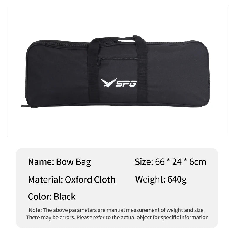 Dark Slate Gray SPG Recurve Bow Bag 66cm – Oxford Cloth Archery Case SPG