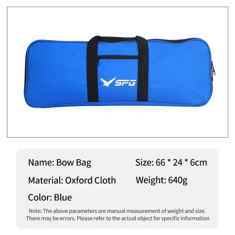 Steel Blue SPG Recurve Bow Bag 66cm – Oxford Cloth Archery Case SPG