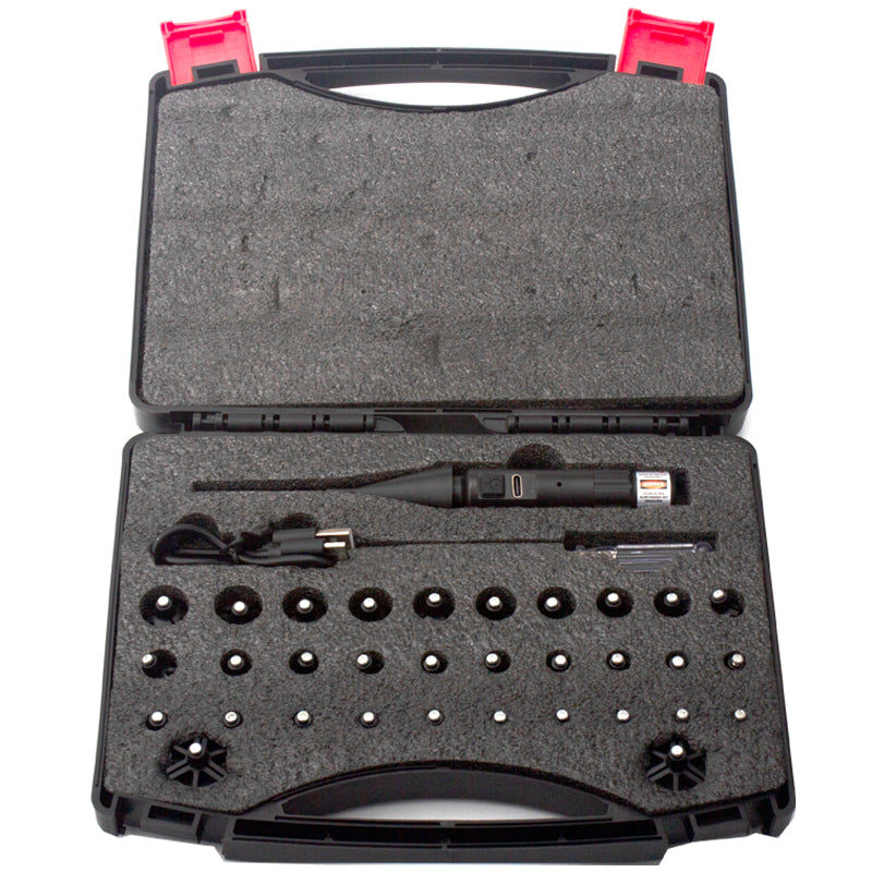 Dim Gray Rechargeable Red & Green Laser Sight Kit with 32 Adapters INDIAN SLINGSHOT