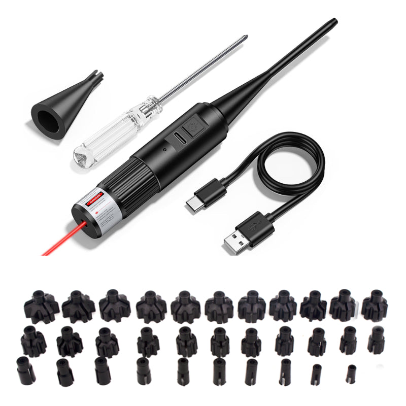 White Smoke Rechargeable Red & Green Laser Sight Kit with 32 Adapters INDIAN SLINGSHOT