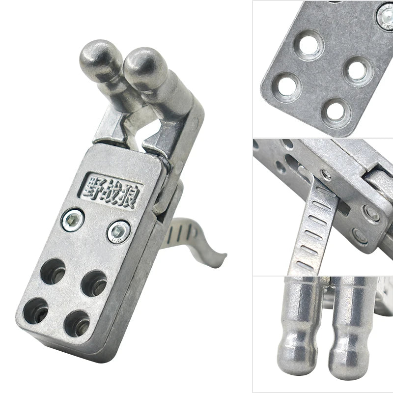 White Smoke Heavy Duty Alloy Trigger Slingshot Release Device with Screws MARKSMAN