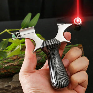 Black Resin-Plated Stainless Steel Slingshot – Outdoor Recreational Sports Frame INDIAN SLINGSHOT