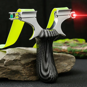 Black Resin-Plated Stainless Steel Slingshot – Outdoor Recreational Sports Frame INDIAN SLINGSHOT