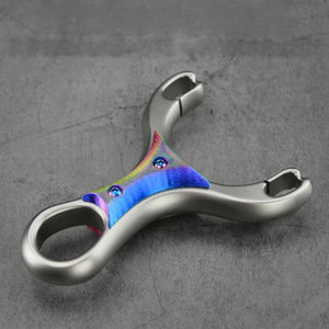 Dim Gray RingGlow Titanium Alloy Slingshot INDIAN SLINGSHOT