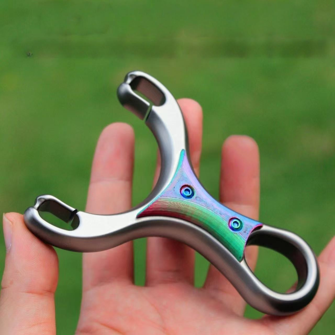 Dark Olive Green RingGlow Titanium Alloy Slingshot INDIAN SLINGSHOT