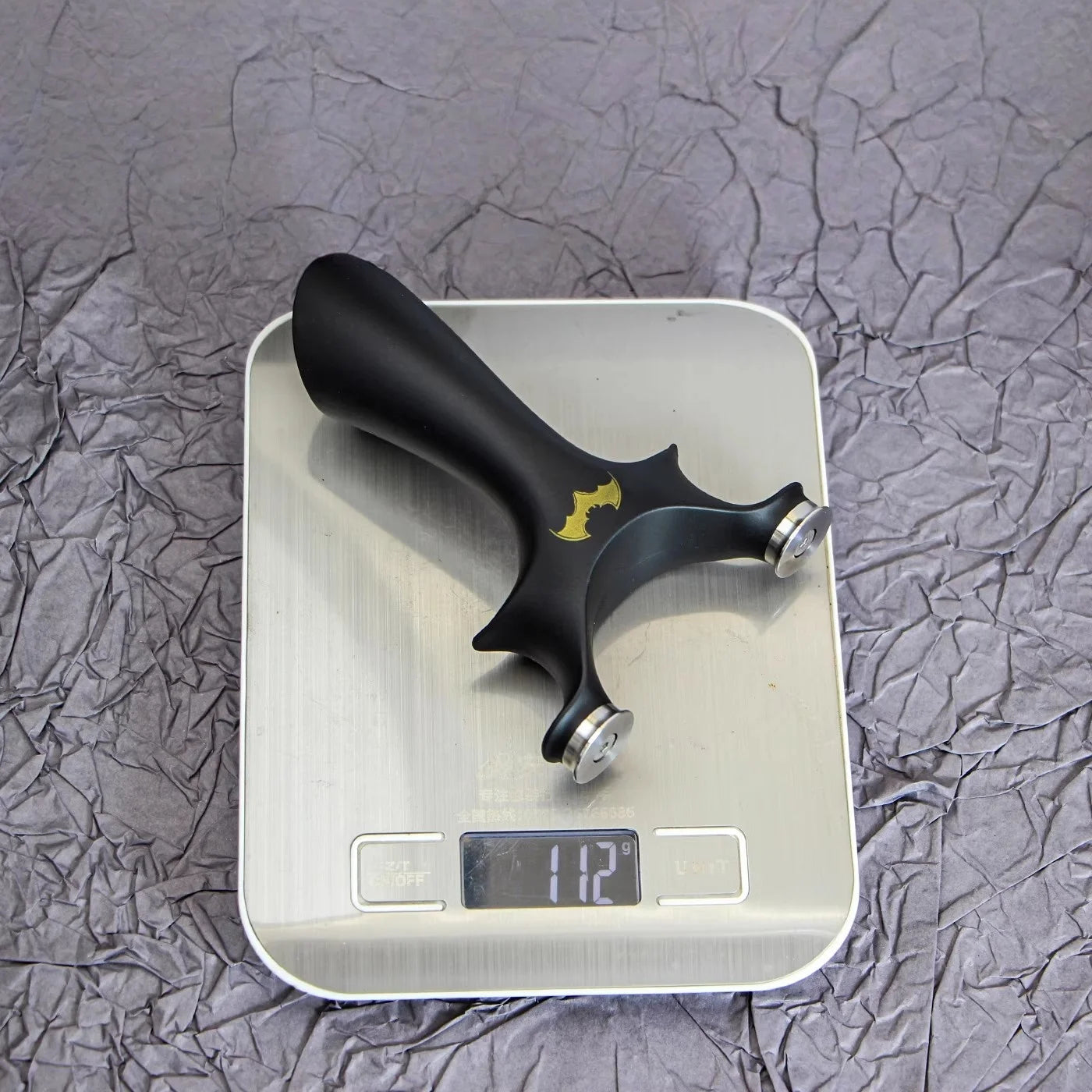 Light Slate Gray Round-Head Bat Resin Slingshot INDIAN SLINGSHOT