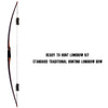Dark Slate Gray Sanlida® Archery Royal X8 68" Traditional Longbow Wood Shooting Bow Kit SANLIDA