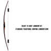 Dark Slate Gray Sanlida Archery Royal X8 68" Traditional Longbow Wood Shooting Bow Kit INDIAN SLINGSHOT