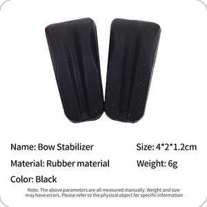 Dark Slate Gray Recurve Bow Rubber Limb Stabilizer Silencer – Vibration Dampener &amp; Noise Reducer SPG