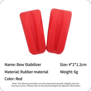 Firebrick Recurve Bow Rubber Limb Stabilizer Silencer – Vibration Dampener &amp; Noise Reducer SPG