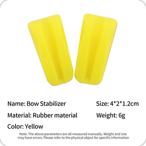 Gold Recurve Bow Rubber Limb Stabilizer Silencer – Vibration Dampener &amp; Noise Reducer SPG