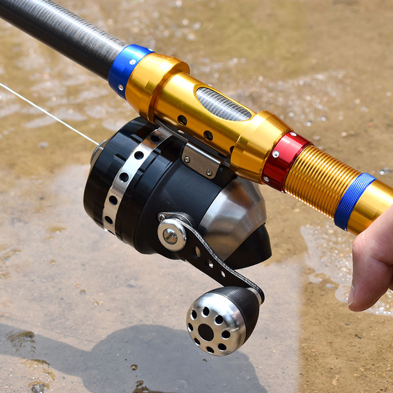 Dark Khaki SA30 Black Stainless Steel Fly Fishing Reel 3.6:1 Gear Ratio – Left & Right Hand Interchangeable Bait Reel MARKSMAN