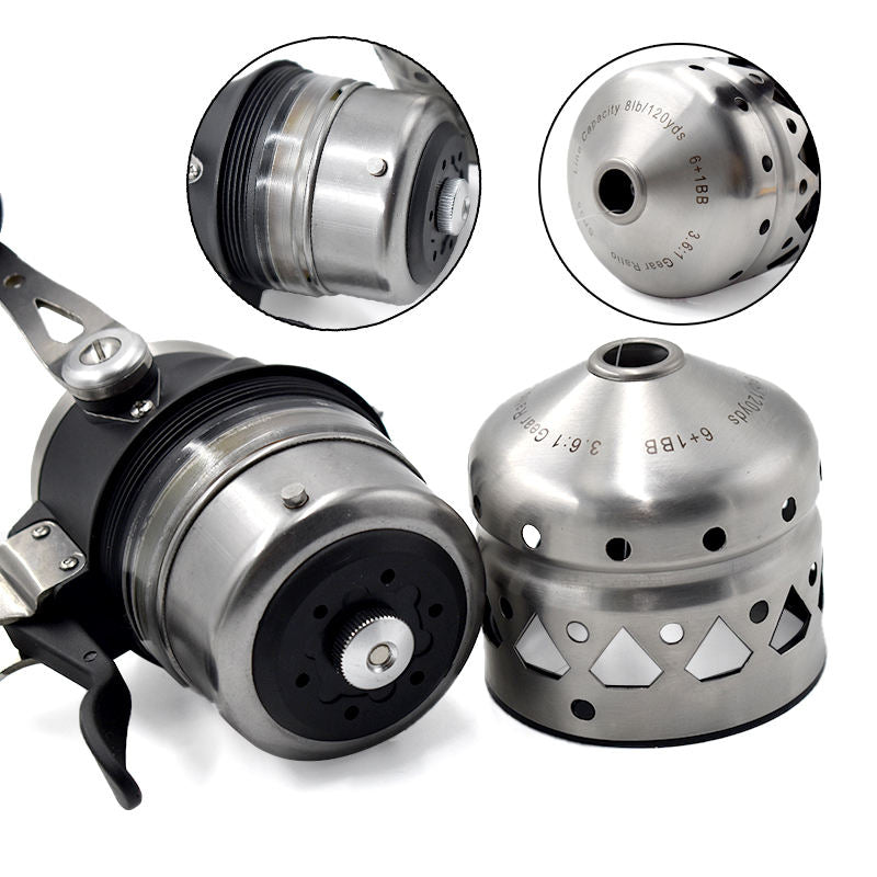 White Smoke SP35 Stainless Steel Fishing Reel for Fishing Rod – Durable Bait Casting Reel MARKSMAN