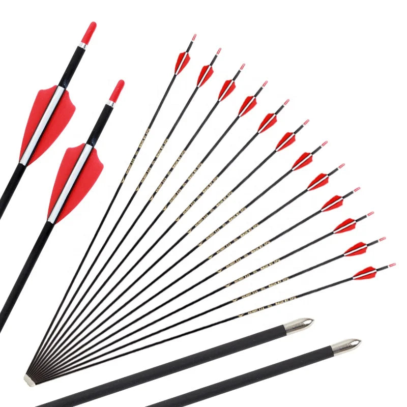 Dark Slate Gray SPG 4.2mm Pure Carbon Arrows – Slim ID Shaft for Recurve &amp; Compound (84&nbsp;cm) SPG