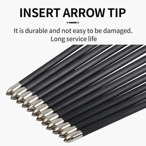 White Smoke SPG 4.2mm Pure Carbon Arrows – Slim ID Shaft for Recurve &amp; Compound (84&nbsp;cm) SPG