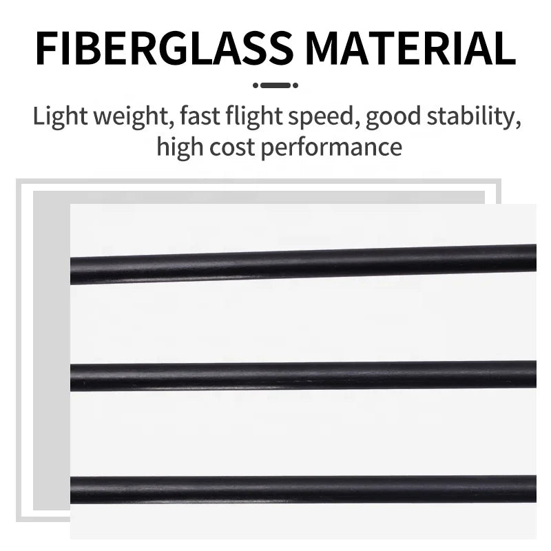 White Smoke SPG 71cm Glass Fiber Sucker Arrows – Safe Rubber Suction Cup Practice Arrows SPG