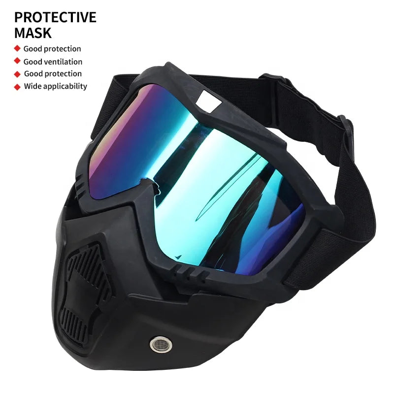 Dark Slate Gray SPG Archery Protective Mask – Adjustable Strap Full Face Safety Helmet for Archery Tag &amp; Outdoor Games (Black) SPG