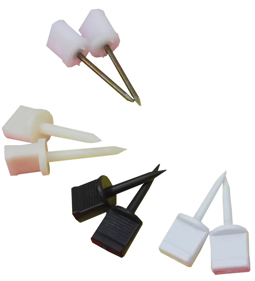 Gray SPG Archery Target Pins – Steel/ABS EVA Foam Face Pin Holders for Archery Targets (Black/White, Lightweight &amp; Durable) SPG