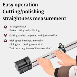 Beige SPG Arrow Cutter Pro – Electric Arrow Cutting &amp; Straightness Checking Tool SPG