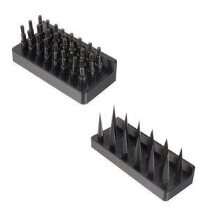 Dark Slate Gray SPG Arrow Tip Storage Rack (PETG) — 12-Slot or 24-Slot Wall/Desk Holder SPG