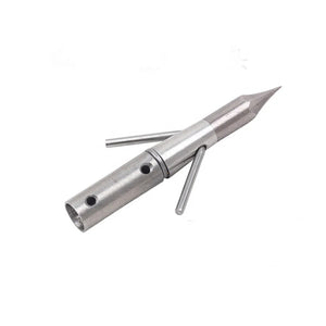 Dark Gray SPG Bowfishing Arrow Tip YL003 – 8&nbsp;mm OD Stainless Steel Mechanical Dart (Screw-In) SPG
