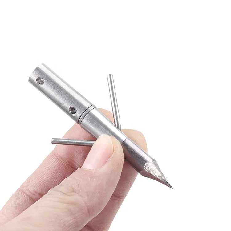 Gray SPG Bowfishing Arrow Tip YL003 – 8&nbsp;mm OD Stainless Steel Mechanical Dart (Screw-In) SPG