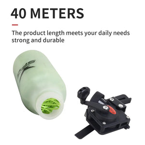 Gray SPG Bowfishing Reel – Compound Bow Fishing Reel with 40m Rope | Durable PE Material &amp; Smooth Operation SPG
