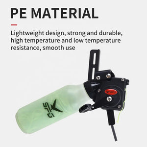 White Smoke SPG Bowfishing Reel – Compound Bow Fishing Reel with 40m Rope | Durable PE Material &amp; Smooth Operation SPG