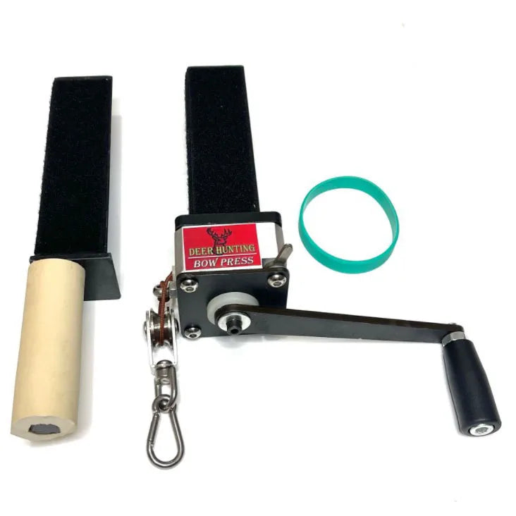 Light Gray SPG Compound Bow Press Winch – Adjustable Repair &amp; Tuning Tool for Compound Bows SPG