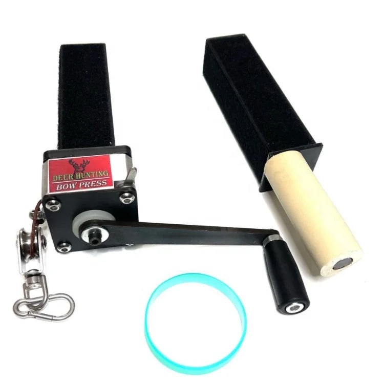 Light Gray SPG Compound Bow Press Winch – Adjustable Repair &amp; Tuning Tool for Compound Bows SPG