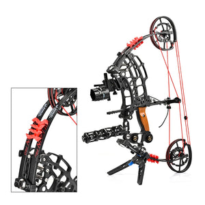Light Pink SPG EG Pro Dual-Purpose Compound Bow | Indoor &amp; Outdoor Archery Bow for Arrows &amp; Steel Balls SPG